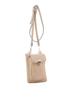 Women's Small Crossbody Cell phone Bag GS19548 TAUPE